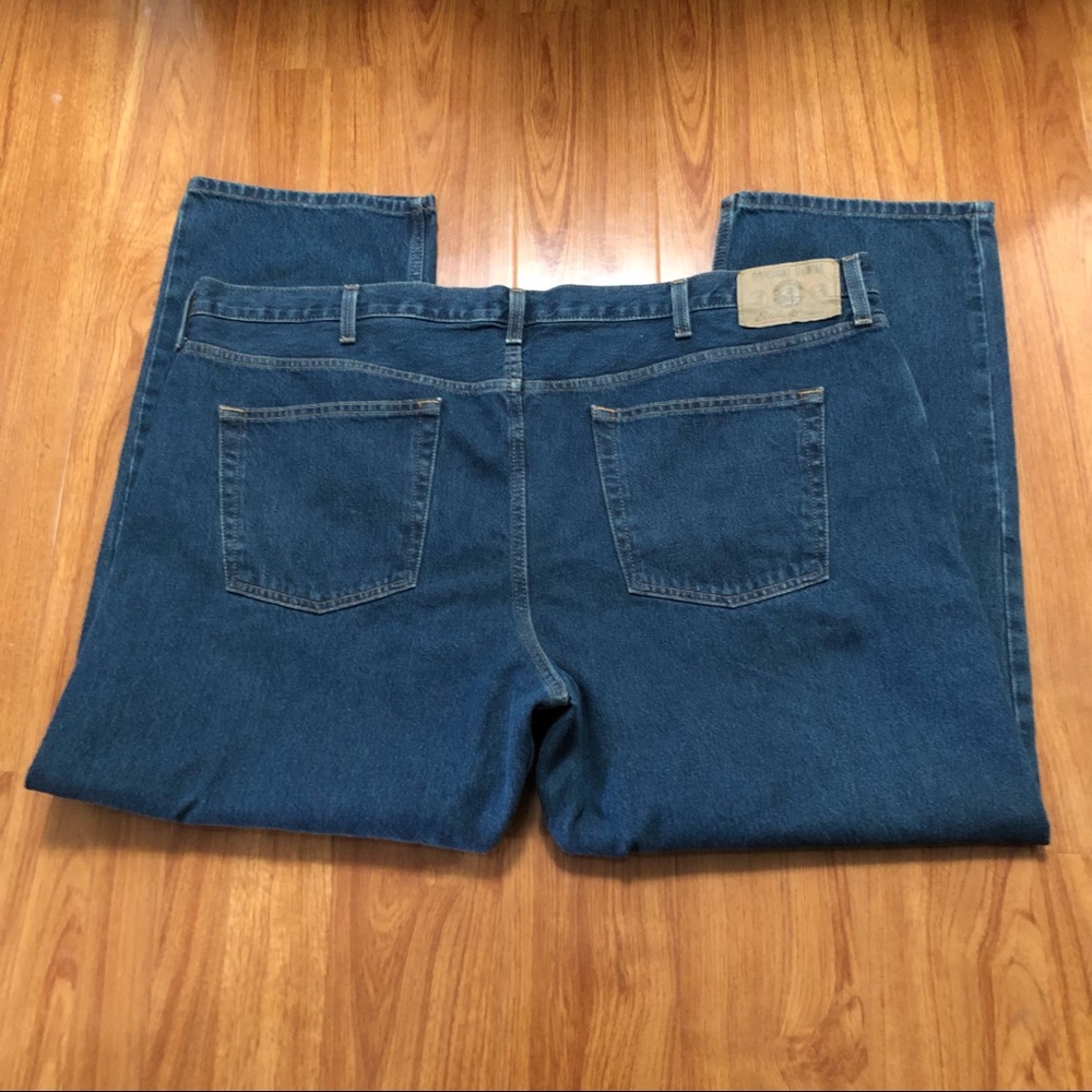 Eddie Bauer Men’s Jeans Size 44 X 30 Classic Fit heavy Weight denim original Hem - Picture 5 of 10
